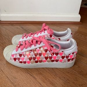 Adidas Multi Color Heart Sneakers. Discontinued.